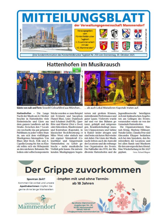 Mitteilungsblatt Oktober 2025